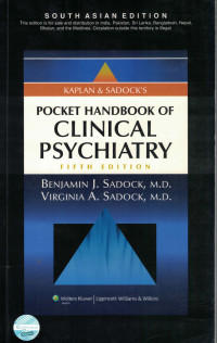 Image of Kaplan & Sadock's Pocket Handbook of Clinical psychiatry